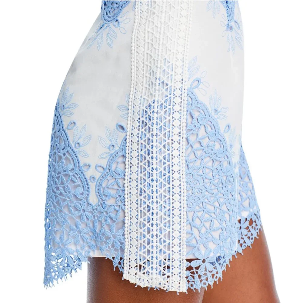 EVARAE Layla‎ Cotton Lace embroidered Shorts 10